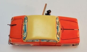 HPZ Prottengeier Sedan with driver 1955 Tinmodel with frictiondrive in original box (5694)